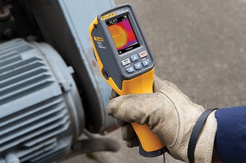 Fluke VT08实际图像与红外成像对比图