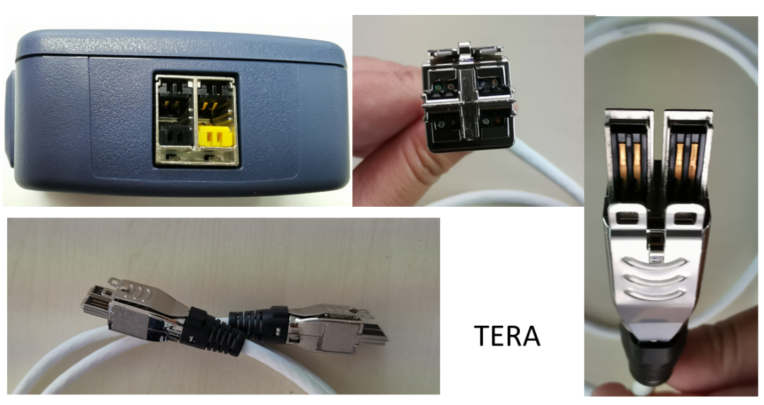 class F和FA的接头和插座跟RJ45完全不同
