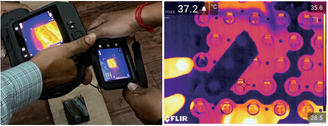 使用FLIR T系列热像仪识别电芯漏液